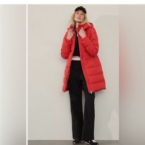 Athleta Red Puffer Jacket